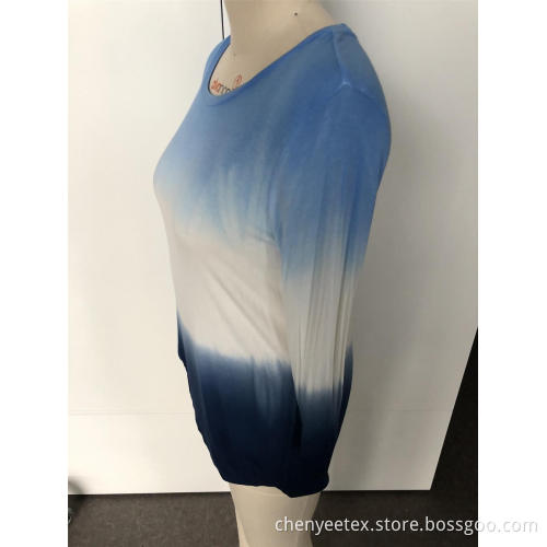 Gradient short sleeve top